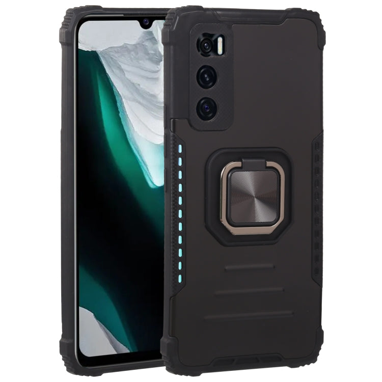 Fierce Warrior Series Armor All-inclusive Shockproof Aluminum Alloy + TPU Protective Case with Ring Holder, For vivo V20 SE