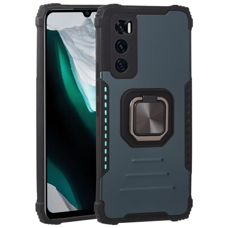 Fierce Warrior Series Armor All-inclusive Shockproof Aluminum Alloy + TPU Protective Case with Ring Holder, For vivo V20 SE