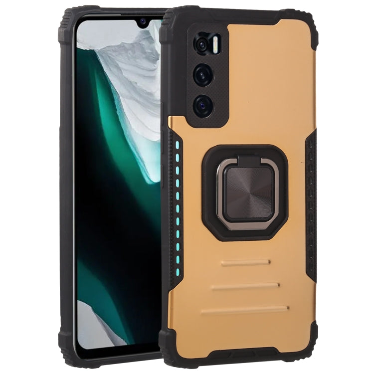 Fierce Warrior Series Armor All-inclusive Shockproof Aluminum Alloy + TPU Protective Case with Ring Holder, For vivo V20 SE