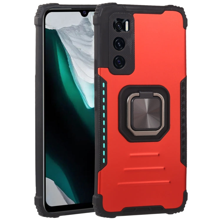 Fierce Warrior Series Armor All-inclusive Shockproof Aluminum Alloy + TPU Protective Case with Ring Holder, For vivo V20 SE