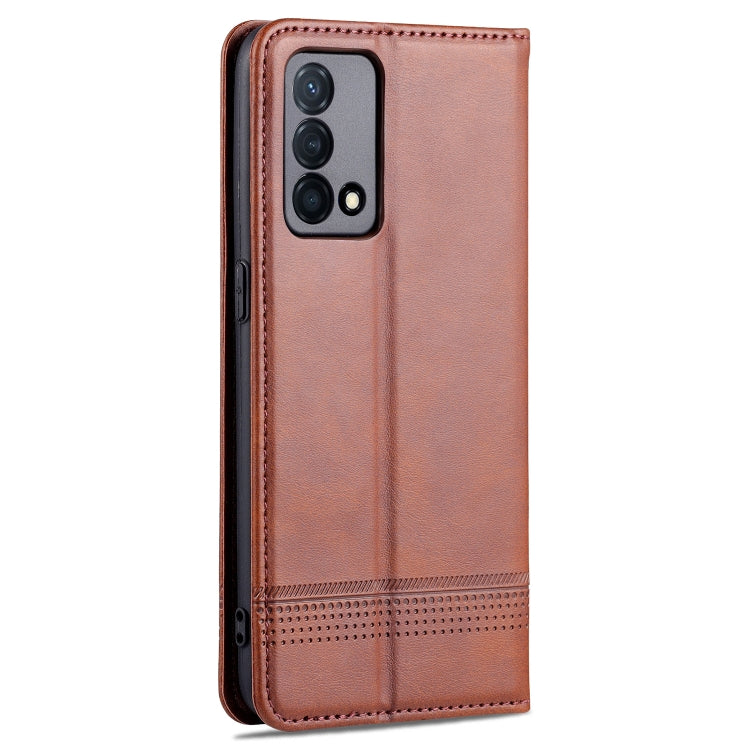 AZNS Magnetic Calf Texture Horizontal Flip Leather Case with Card Slots & Holder & Wallet, For OPPO K9 5G, For OPPO Reno6 / Reno6 Pro