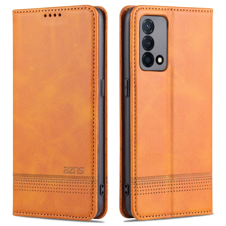 AZNS Magnetic Calf Texture Horizontal Flip Leather Case with Card Slots & Holder & Wallet, For OPPO K9 5G, For OPPO Reno6 / Reno6 Pro