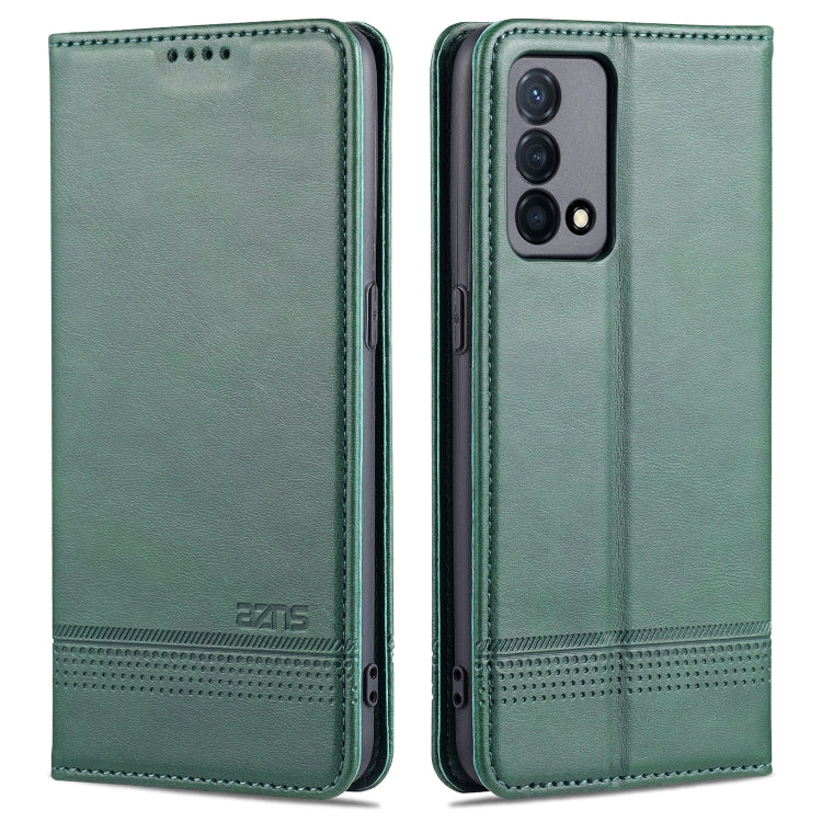 AZNS Magnetic Calf Texture Horizontal Flip Leather Case with Card Slots & Holder & Wallet, For OPPO K9 5G, For OPPO Reno6 / Reno6 Pro