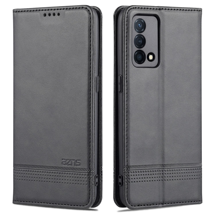 AZNS Magnetic Calf Texture Horizontal Flip Leather Case with Card Slots & Holder & Wallet, For OPPO K9 5G, For OPPO Reno6 / Reno6 Pro