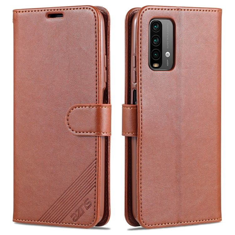 AZNS Sheepskin Texture Horizontal Flip Leather Case with Holder &amp; Card Slots &amp; Wallet, For OPPO A94 5G / Reno5Z 5G / F19 Pro+ 5G, For Xiaomi Redmi Note 9 4G, For Xiaomi Redmi Note 10 4G, For Xiaomi Redmi Note 10 Pro