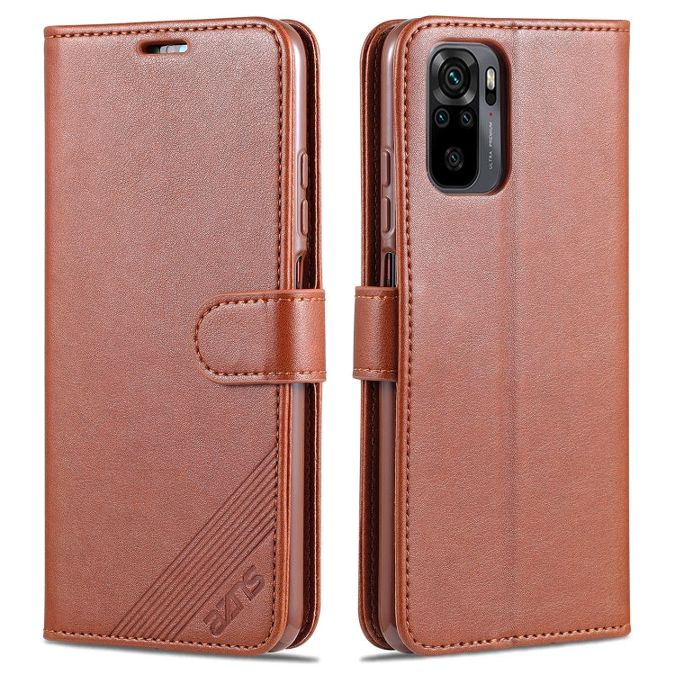 AZNS Sheepskin Texture Horizontal Flip Leather Case with Holder &amp; Card Slots &amp; Wallet, For OPPO A94 5G / Reno5Z 5G / F19 Pro+ 5G, For Xiaomi Redmi Note 9 4G, For Xiaomi Redmi Note 10 4G, For Xiaomi Redmi Note 10 Pro