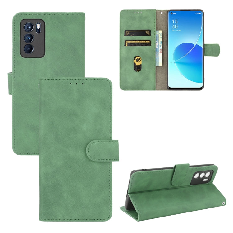 Solid Color Skin Feel Magnetic Buckle Horizontal Flip Calf Texture PU Leather Case with Holder & Card Slots & Wallet, For OPPO Reno5 A(Japan), For OPPO Reno6 Pro+, For OPPO Reno6 Pro, For OPPO Reno6