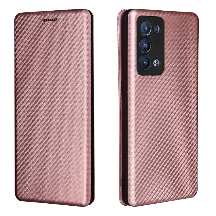 Carbon Fiber Texture Magnetic Horizontal Flip TPU + PC + PU Leather Case with Card Slot, For OPPO Reno6 Pro+ 5G, For OPPO Reno6, For TCL 20 SE, For Google Pixel 6 Pro