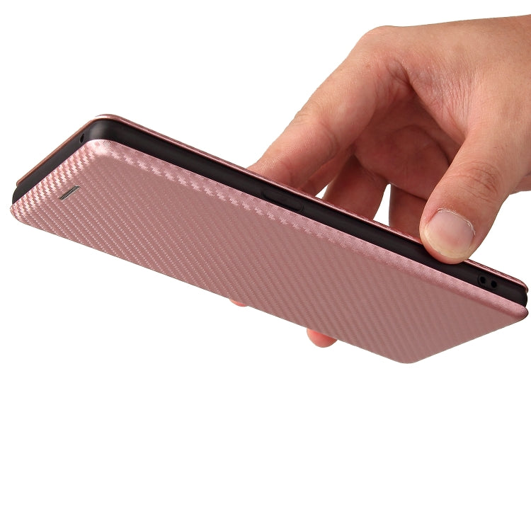 Carbon Fiber Texture Magnetic Horizontal Flip TPU + PC + PU Leather Case with Card Slot, For OPPO Reno6 Pro+ 5G, For OPPO Reno6, For TCL 20 SE, For Google Pixel 6 Pro