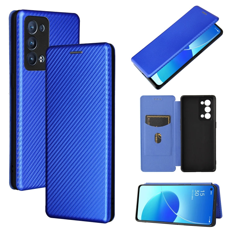 Carbon Fiber Texture Magnetic Horizontal Flip TPU + PC + PU Leather Case with Card Slot, For OPPO Reno6 Pro+ 5G, For OPPO Reno6, For TCL 20 SE, For Google Pixel 6 Pro