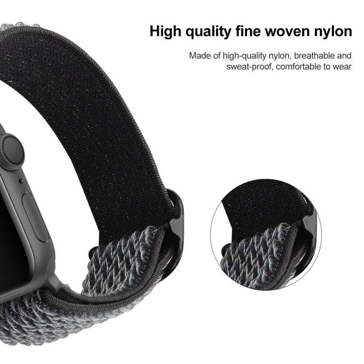 Wave Texture Nylon Replacement Watchbands For Apple Watch Series, 7 45mm / 6 & SE & 5 & 4 44mm / 3 & 2 & 1 42mm, 7 41mm / 6 & SE & 5 & 4 40mm / 3 & 2 & 1 38mm