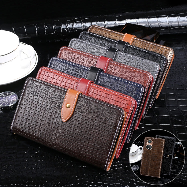 idewei Crocodile Texture Horizontal Flip Leather Case with Holder &amp; Card Slots &amp; Wallet