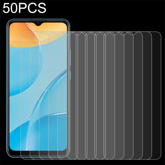 50 PCS 0.26mm 9H 2.5D Tempered Glass Film, For OPPO A35 / A54S (25 PCS), For OPPO A95G (25 PCS), For OPPO K9 (25 PCS)