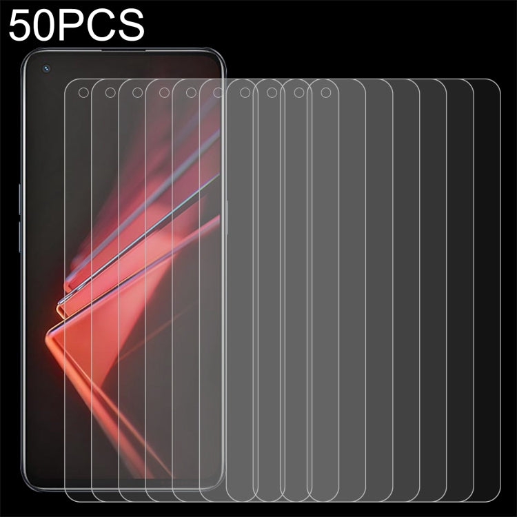 50 PCS 0.26mm 9H 2.5D Tempered Glass Film, For OPPO A35 / A54S (25 PCS), For OPPO A95G (25 PCS), For OPPO K9 (25 PCS)