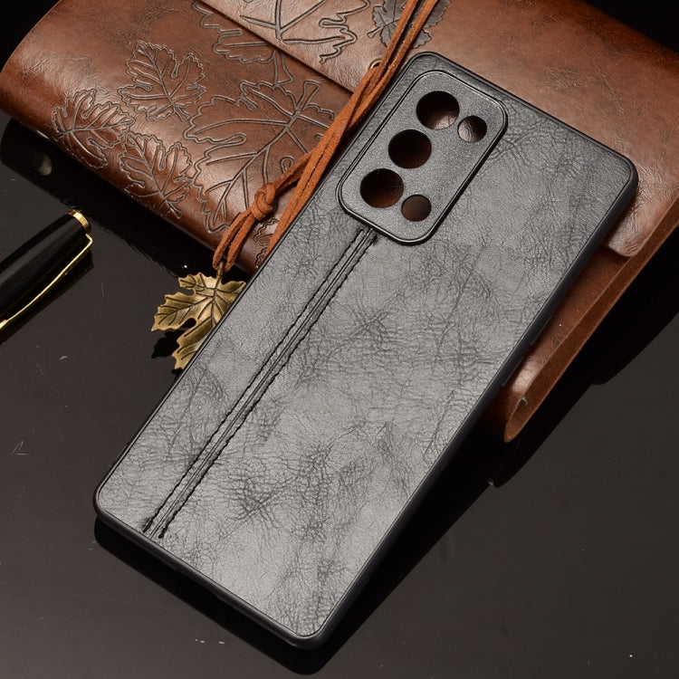 Shockproof Sewing Cow Pattern Skin PC + PU + TPU Case, For OPPO Reno6 Pro+, For OPPO Reno6 Pro, For OPPO Realme C11 2021 / Realme C20, For OPPO Realme C21