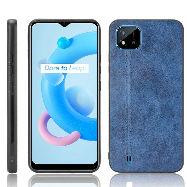 Shockproof Sewing Cow Pattern Skin PC + PU + TPU Case, For OPPO Reno6 Pro+, For OPPO Reno6 Pro, For OPPO Realme C11 2021 / Realme C20, For OPPO Realme C21