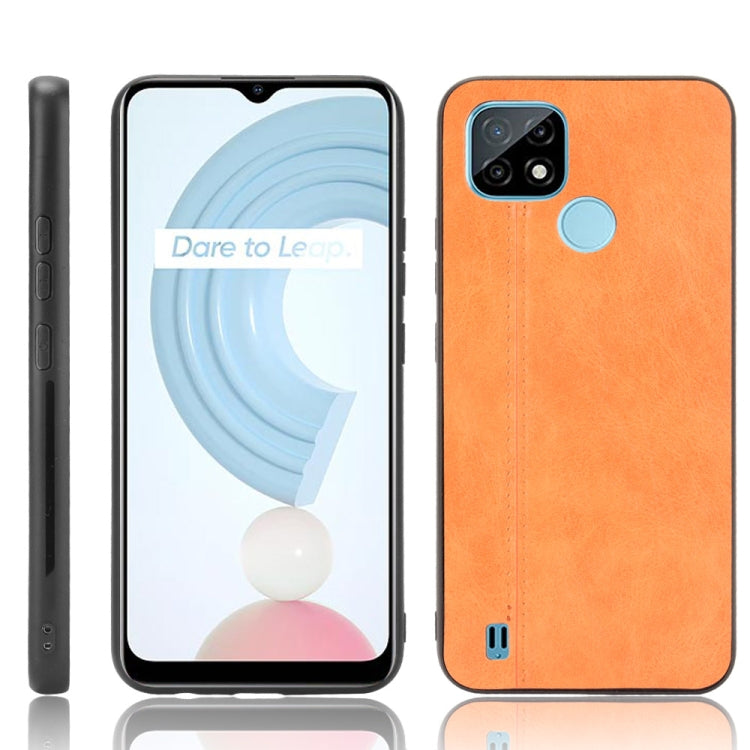 Shockproof Sewing Cow Pattern Skin PC + PU + TPU Case, For OPPO Reno6 Pro+, For OPPO Reno6 Pro, For OPPO Realme C11 2021 / Realme C20, For OPPO Realme C21