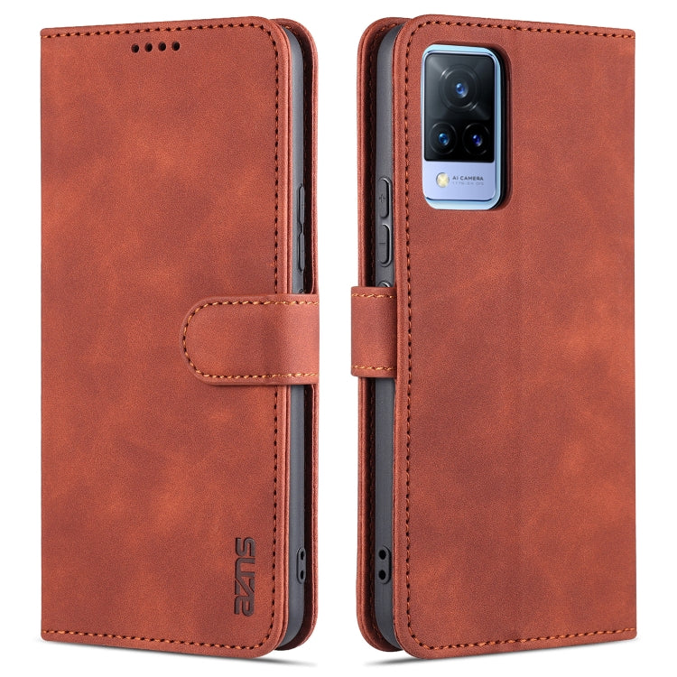 AZNS Skin Feel Calf Texture Horizontal Flip Leather Case with Card Slots & Holder & Wallet, For vivo V21, For vivo X60, For vivo X60 Pro