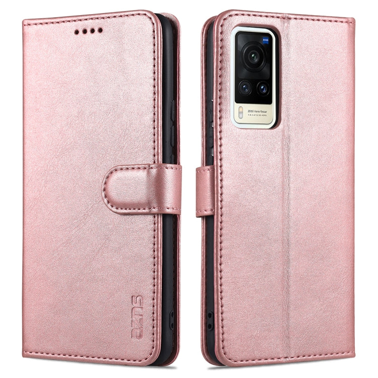 AZNS Skin Feel Calf Texture Horizontal Flip Leather Case with Card Slots &amp; Holder &amp; Wallet, For vivo V21, For vivo X60, For vivo X60 Pro