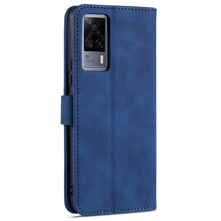 AZNS Skin Feel Calf Texture Horizontal Flip Leather Case with Card Slots &amp; Holder &amp; Wallet, For vivo S9e, For vivo Y17 / Y3 / Y3S