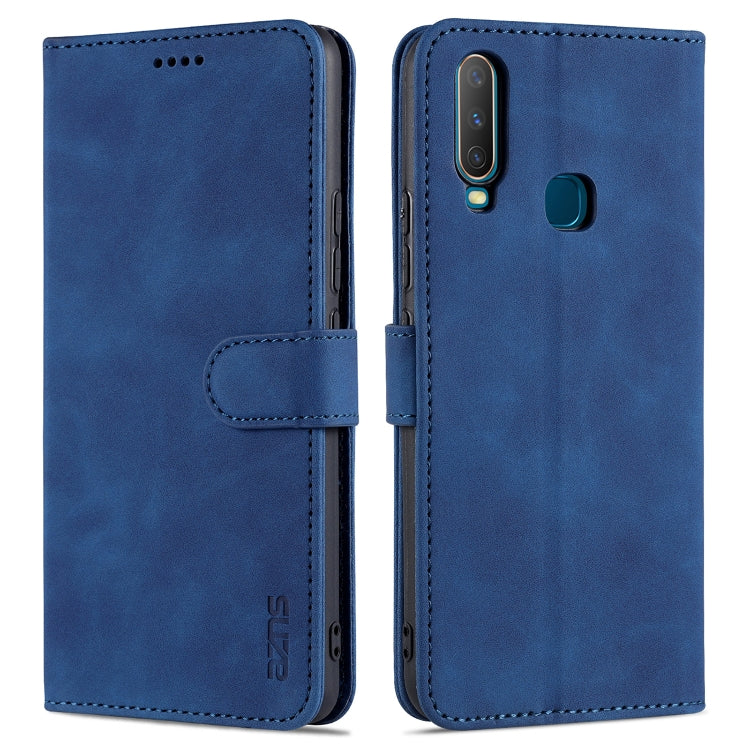 AZNS Skin Feel Calf Texture Horizontal Flip Leather Case with Card Slots &amp; Holder &amp; Wallet, For vivo S9e, For vivo Y17 / Y3 / Y3S