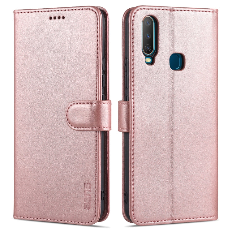 AZNS Skin Feel Calf Texture Horizontal Flip Leather Case with Card Slots &amp; Holder &amp; Wallet, For vivo S9e, For vivo Y17 / Y3 / Y3S