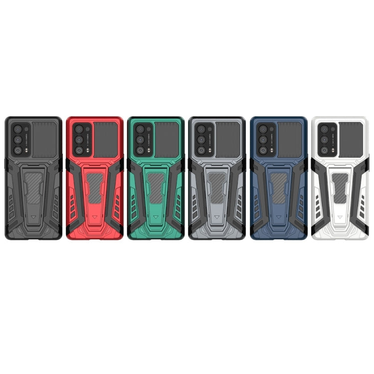 War Chariot Series Armor All-inclusive Shockproof PC + TPU Protective Case with Invisible Holder, For OPPO Reno6 Pro+ 5G, For Samsung Galaxy F52 5G