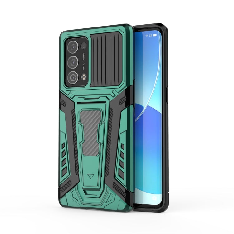 War Chariot Series Armor All-inclusive Shockproof PC + TPU Protective Case with Invisible Holder, For OPPO Reno6 Pro+ 5G, For Samsung Galaxy F52 5G
