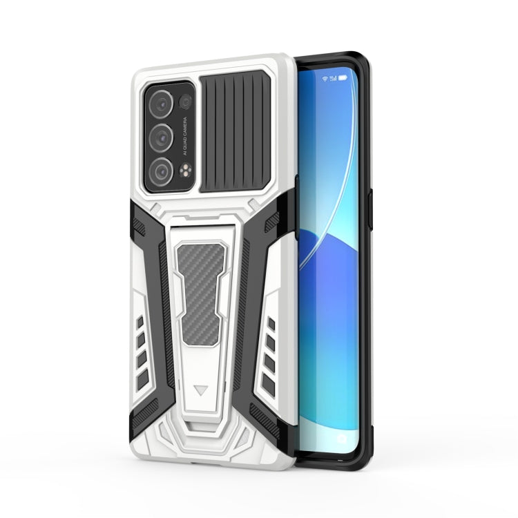 War Chariot Series Armor All-inclusive Shockproof PC + TPU Protective Case with Invisible Holder, For OPPO Reno6 Pro+ 5G, For Samsung Galaxy F52 5G