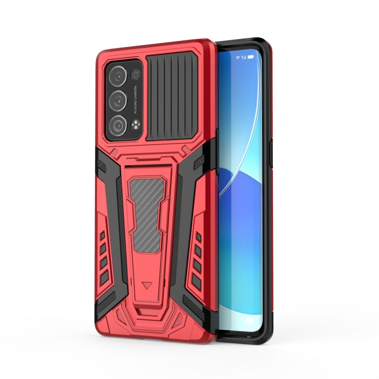 War Chariot Series Armor All-inclusive Shockproof PC + TPU Protective Case with Invisible Holder, For OPPO Reno6 Pro+ 5G, For Samsung Galaxy F52 5G