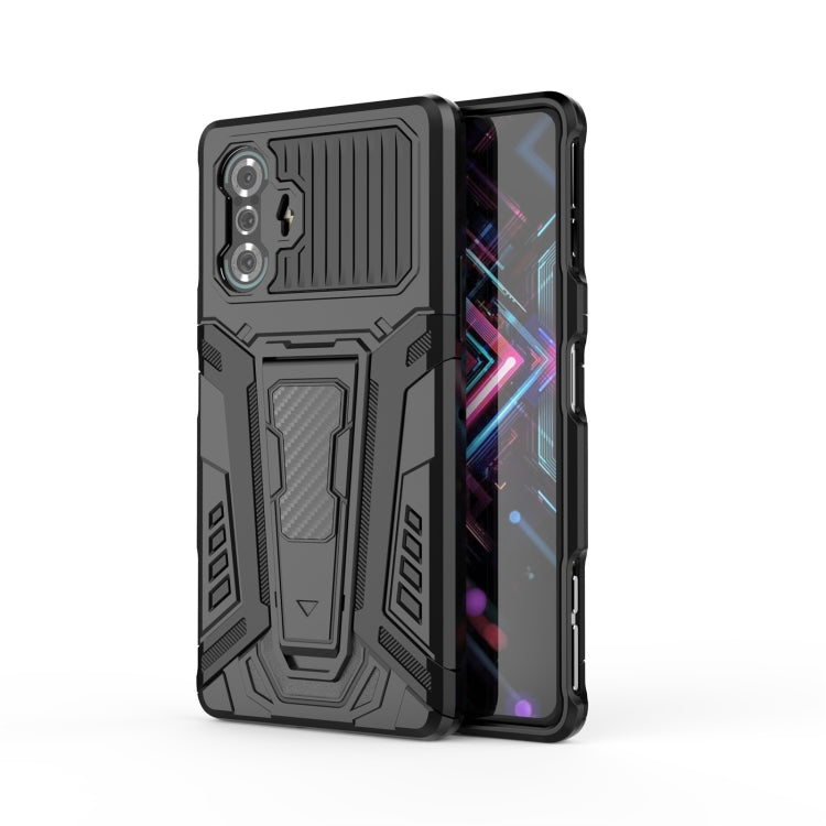 War Chariot Series Armor All-inclusive Shockproof PC + TPU Protective Case with Invisible Holder, For OPPO Reno6 Pro+ 5G, For Xiaomi Redmi K40 Gaming, For Samsung Galaxy F52 5G