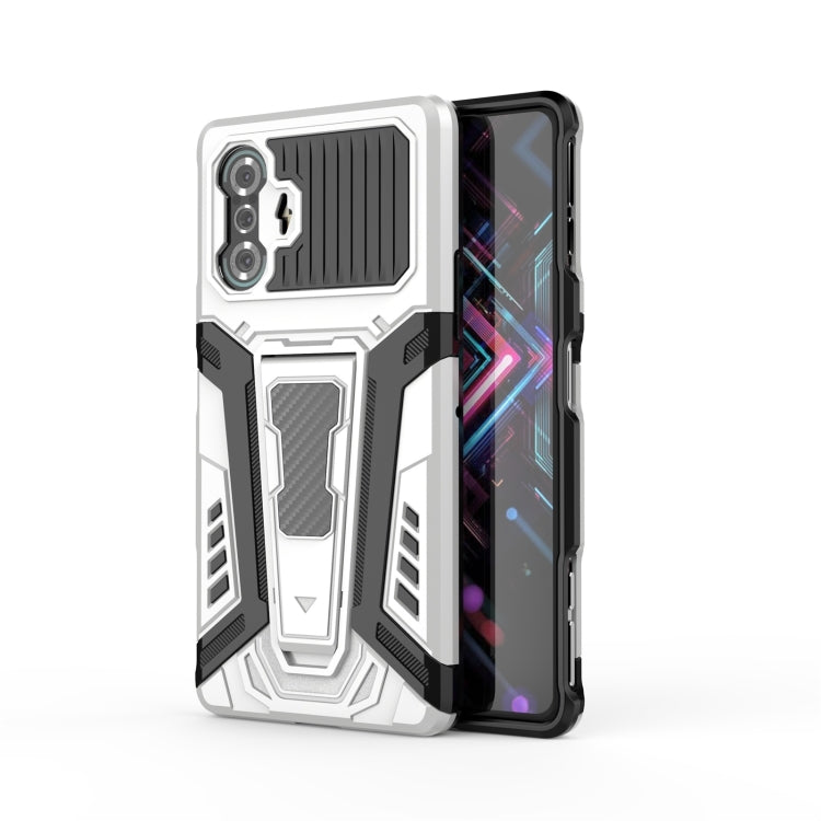 War Chariot Series Armor All-inclusive Shockproof PC + TPU Protective Case with Invisible Holder, For OPPO Reno6 Pro+ 5G, For Xiaomi Redmi K40 Gaming, For Samsung Galaxy F52 5G