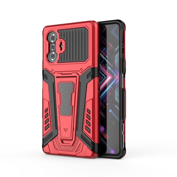 War Chariot Series Armor All-inclusive Shockproof PC + TPU Protective Case with Invisible Holder, For OPPO Reno6 Pro+ 5G, For Xiaomi Redmi K40 Gaming, For Samsung Galaxy F52 5G