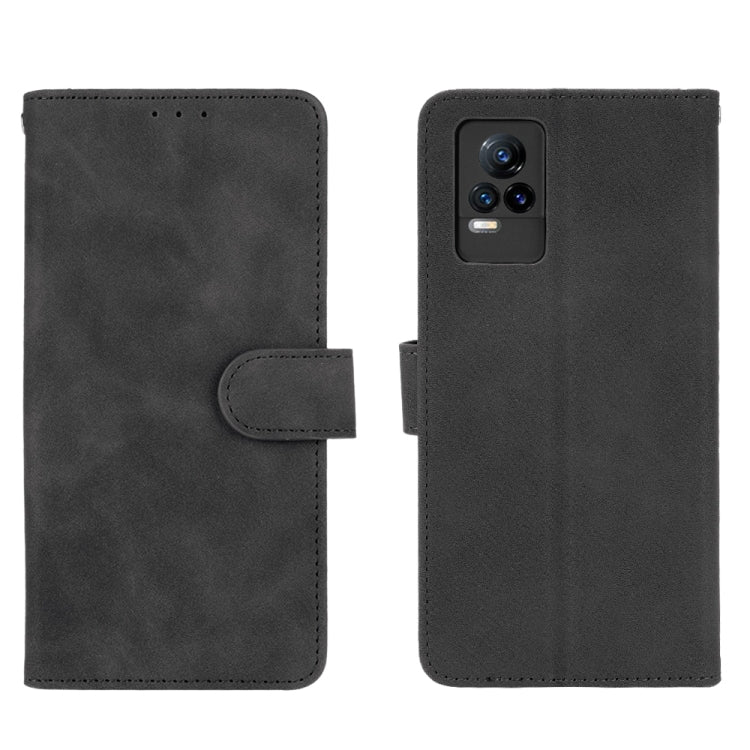 Solid Color Skin Feel Magnetic Buckle Horizontal Flip Calf Texture PU Leather Case with Holder & Card Slots & Wallet, For Vivo V21e 5G, For Xiaomi Mi 11 Lite