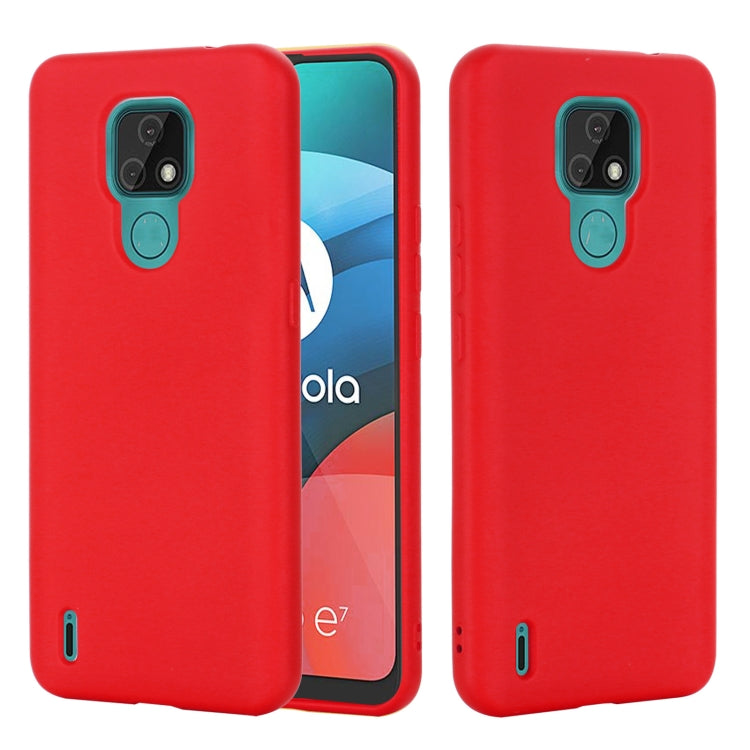 Pure Color Liquid Silicone Shockproof Full Coverage Case, For OPPO A74 4G / F19, For vivo Y51 2020 / Y51a / Y51s / Y31, For Motorola Moto E7 2020, For Motorola Moto G50