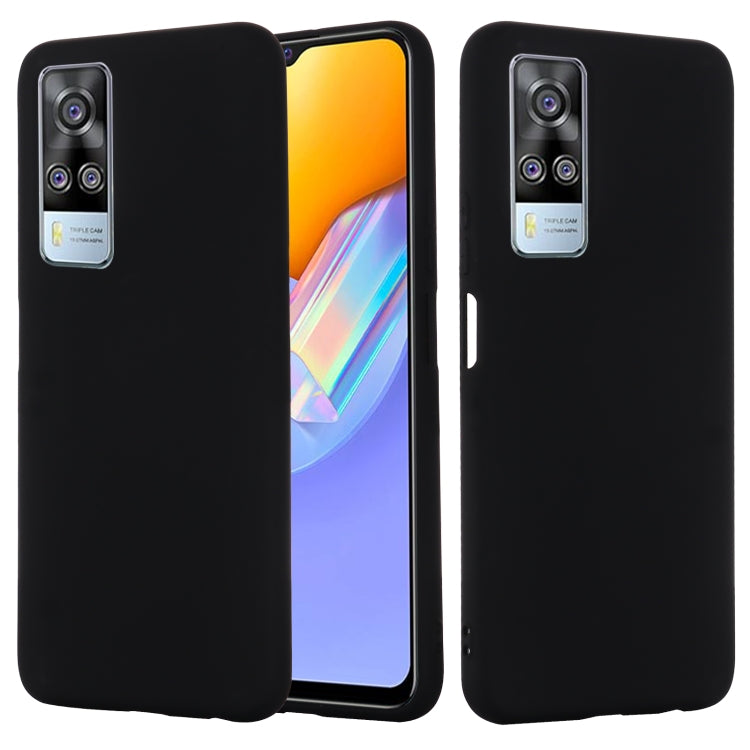 Pure Color Liquid Silicone Shockproof Full Coverage Case