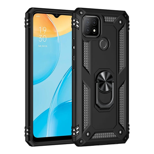 Shockproof TPU + PC Protective Case with 360 Degree Rotating Holder, For OPPO A15