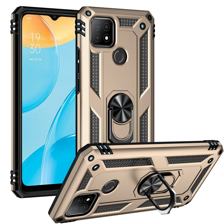 Shockproof TPU + PC Protective Case with 360 Degree Rotating Holder, For OPPO A15