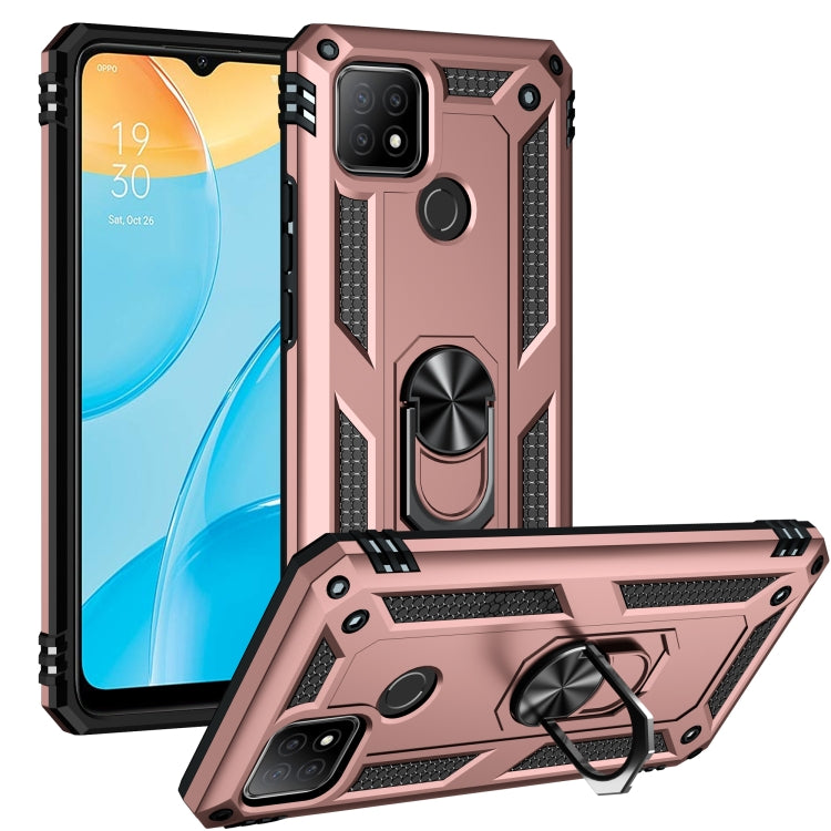 Shockproof TPU + PC Protective Case with 360 Degree Rotating Holder, For OPPO A15