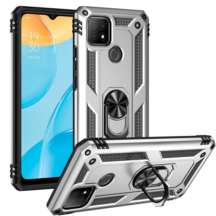 Shockproof TPU + PC Protective Case with 360 Degree Rotating Holder, For OPPO A15