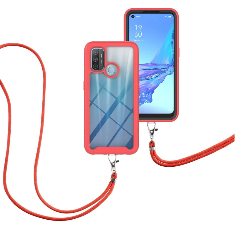 Starry Sky Solid Color Series Shockproof PC + TPU Protective Case with Neck Strap