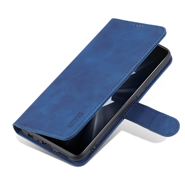 AZNS Skin Feel Calf Texture Horizontal Flip Leather Case with Card Slots &amp; Holder &amp; Wallet