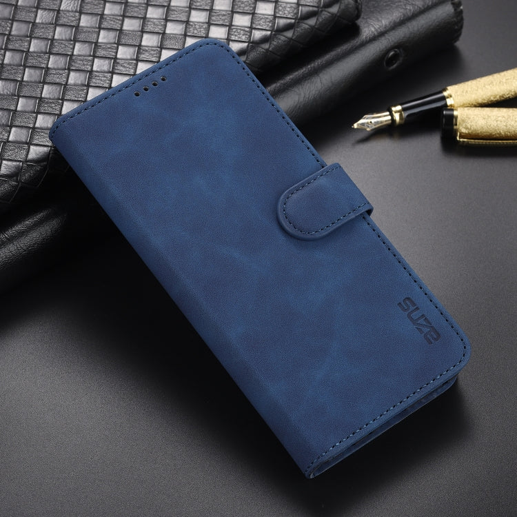 AZNS Skin Feel Calf Texture Horizontal Flip Leather Case with Card Slots &amp; Holder &amp; Wallet