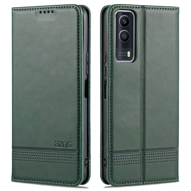 AZNS Magnetic Calf Texture Horizontal Flip Leather Case with Card Slots & Holder & Wallet, For vivo Y53s