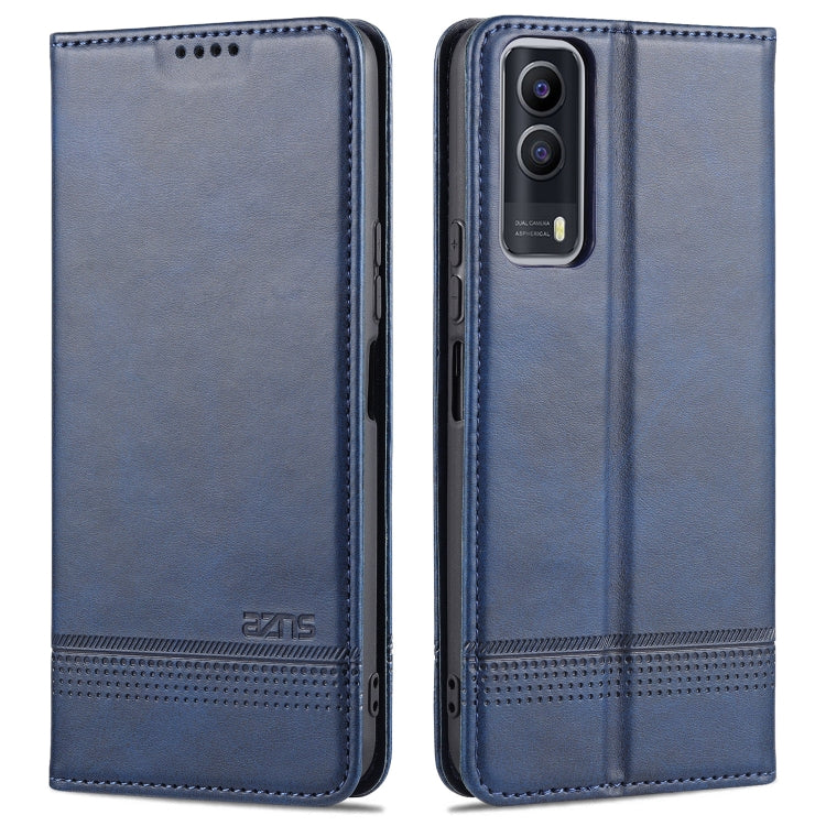 AZNS Magnetic Calf Texture Horizontal Flip Leather Case with Card Slots & Holder & Wallet, For vivo Y53s