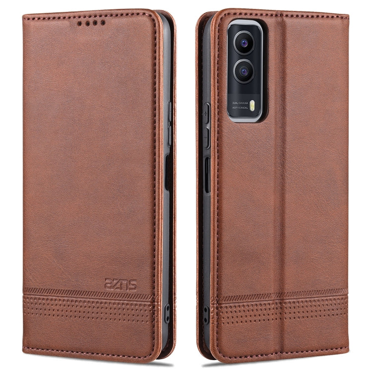 AZNS Magnetic Calf Texture Horizontal Flip Leather Case with Card Slots & Holder & Wallet, For vivo Y53s