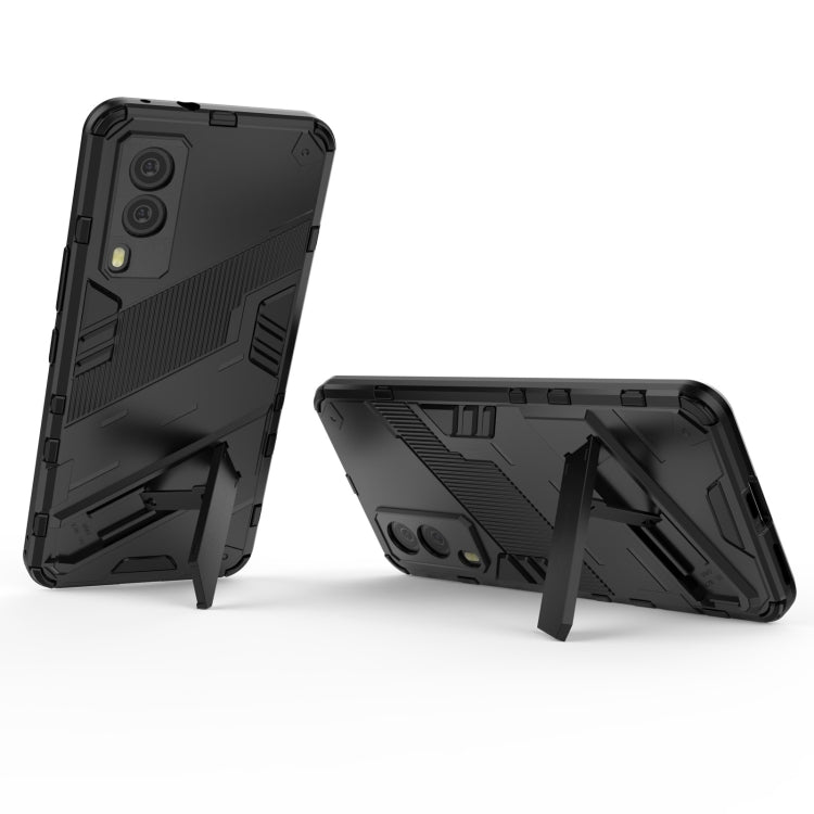 Punk Armor 2 in 1 PC + TPU Shockproof Case with Invisible Holder, For vivo V21e 5G, For Samsung Galaxy A72 5G / 4G