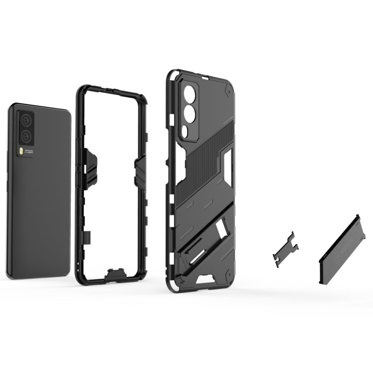 Punk Armor 2 in 1 PC + TPU Shockproof Case with Invisible Holder, For vivo V21e 5G, For Samsung Galaxy A72 5G / 4G