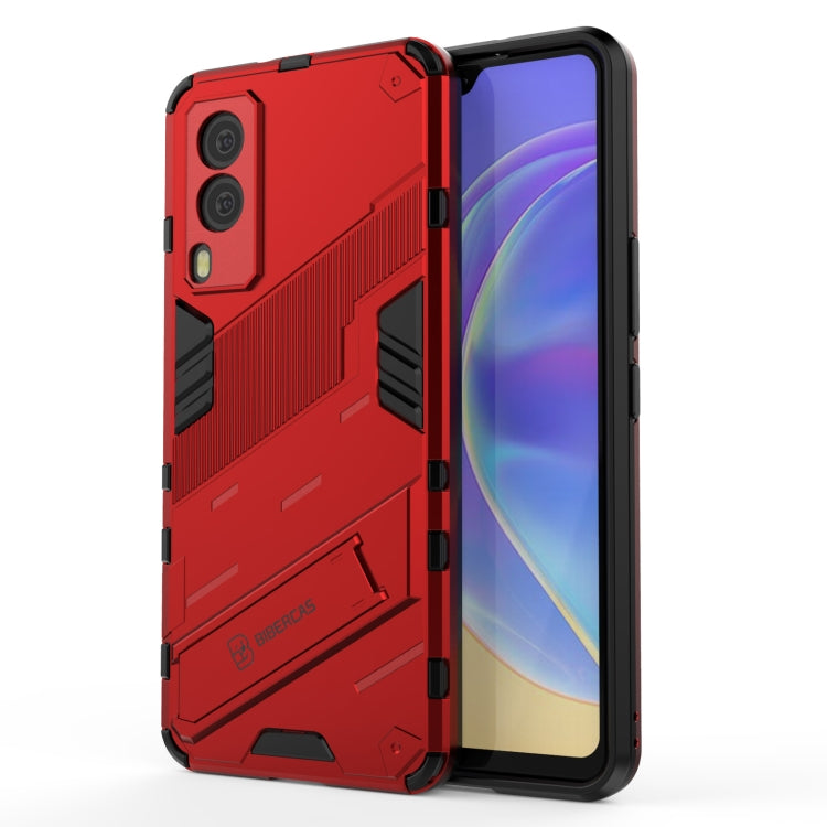 Punk Armor 2 in 1 PC + TPU Shockproof Case with Invisible Holder, For vivo V21e 5G, For Samsung Galaxy A72 5G / 4G