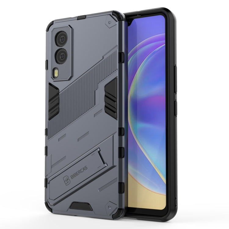 Punk Armor 2 in 1 PC + TPU Shockproof Case with Invisible Holder, For vivo V21e 5G, For Samsung Galaxy A72 5G / 4G